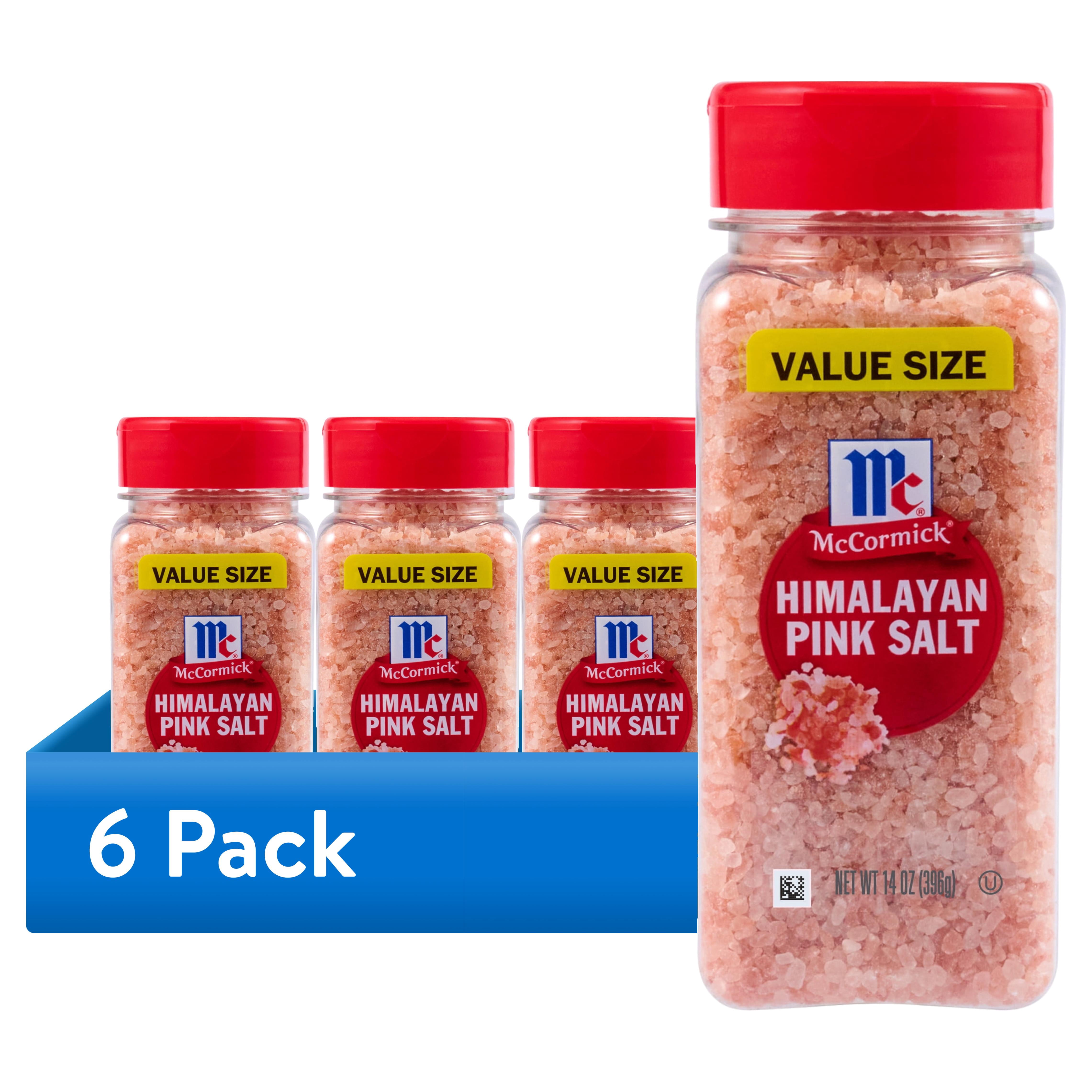 (6 pack) McCormick Himalayan Pink Salt, 14.0 oz Bottle