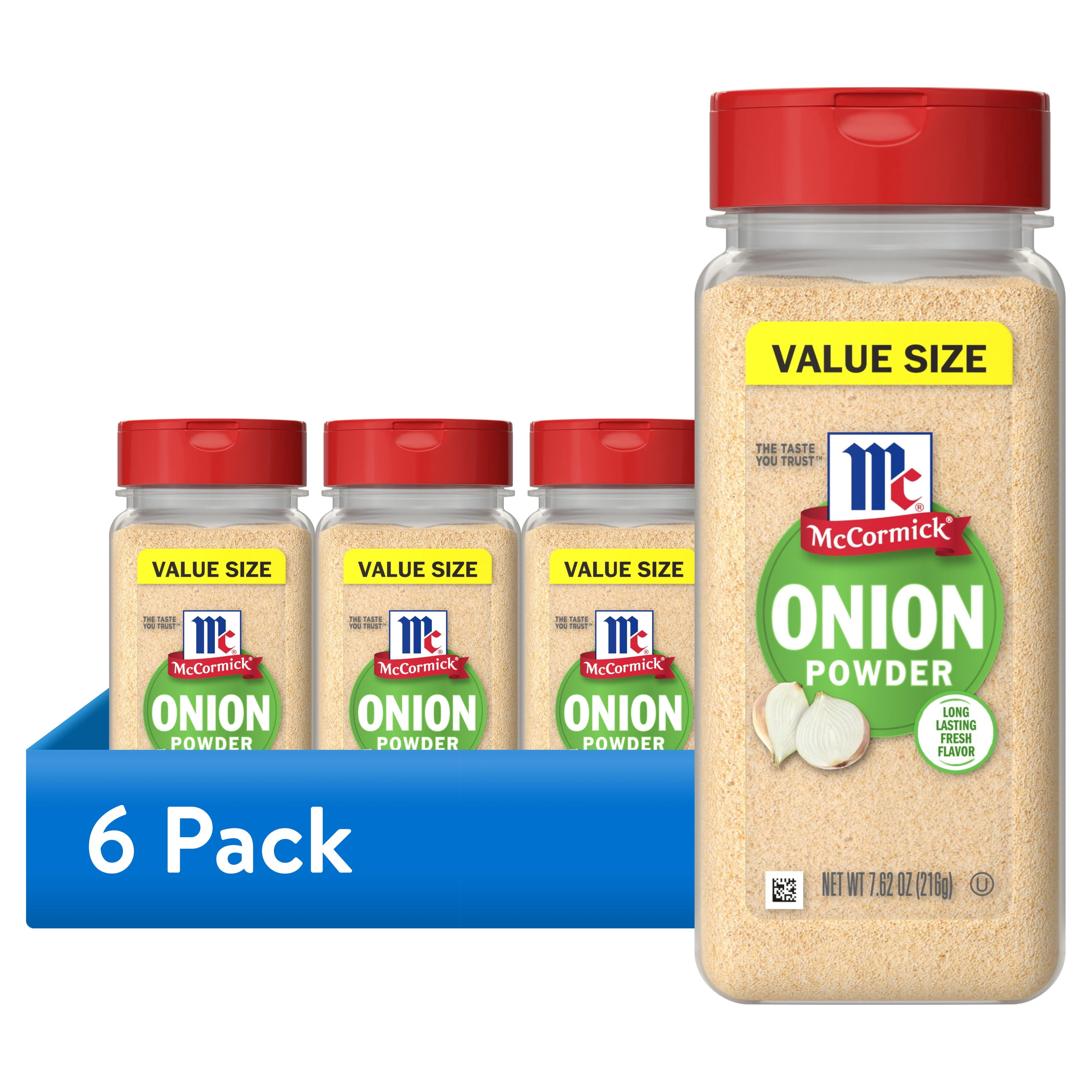 (6 pack) McCormick Kosher Onion Powder, 7.62 oz Bottle