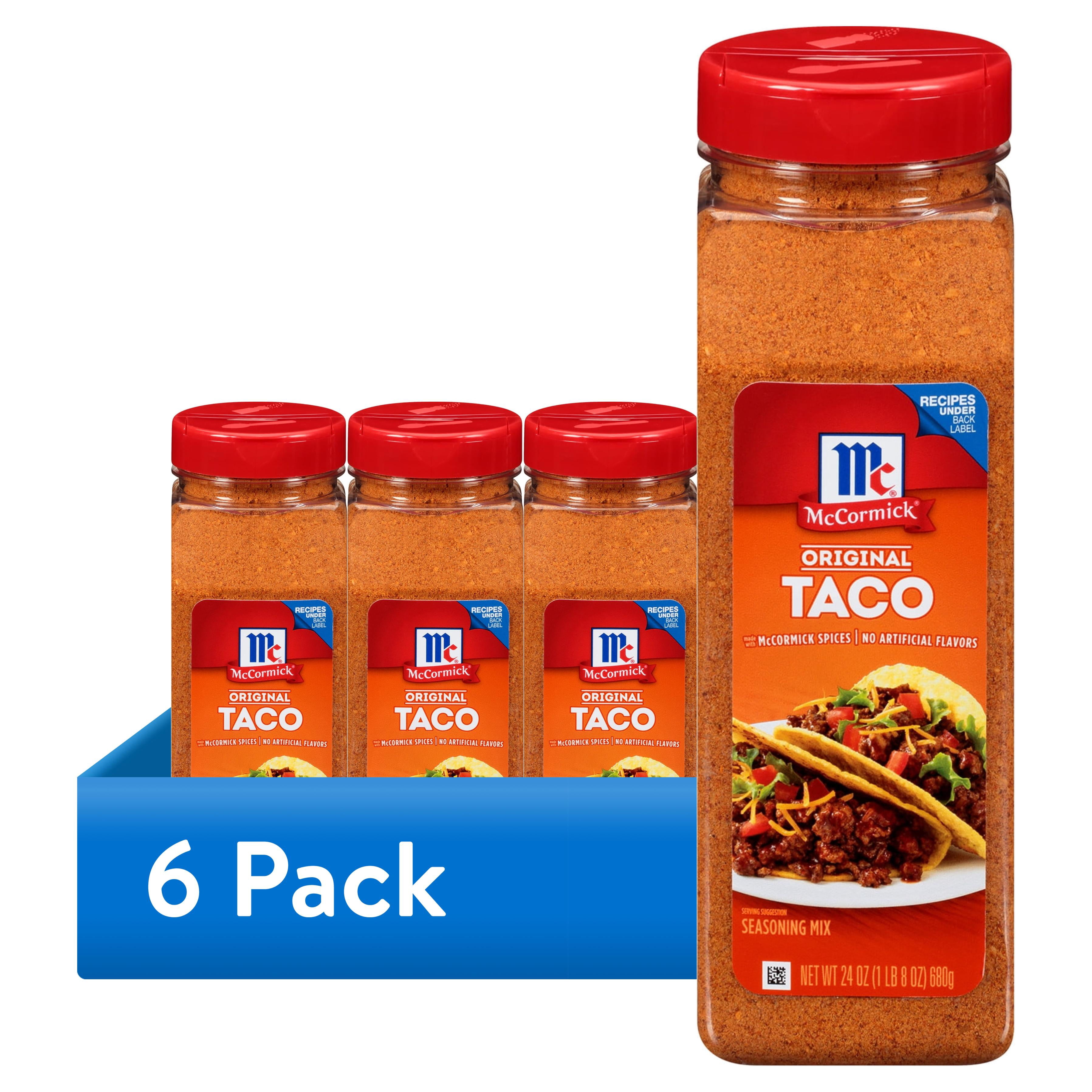 (6 pack) McCormick Culinary Kosher Taco Seasoning, 24.0 oz Bottle
