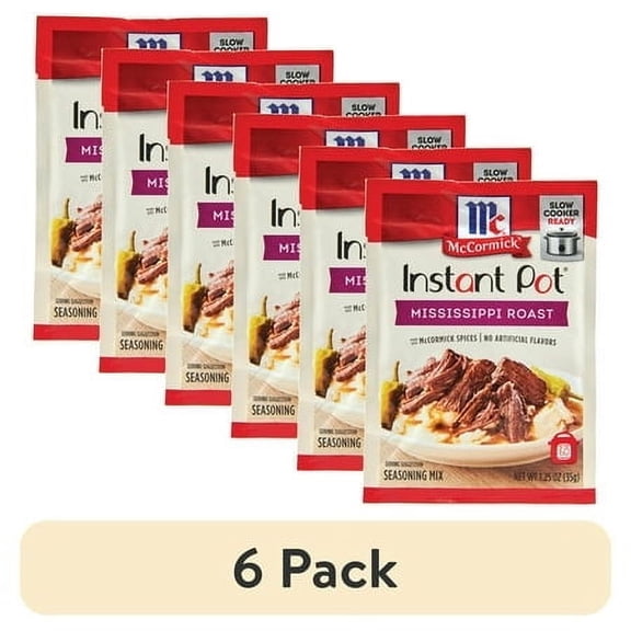 (6 pack) McCormick Mississippi Roast Seasoning Mix, 1.25 oz Packet