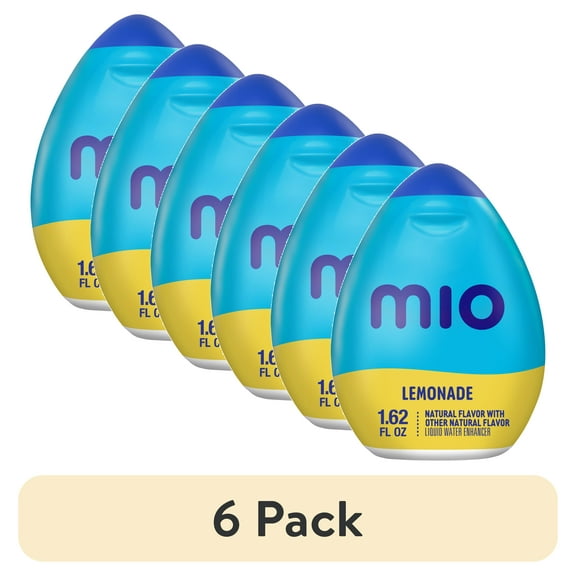 (6 pack) MiO Lemonade Sugar Free Water Enhancer, 1.62 fl oz Bottle