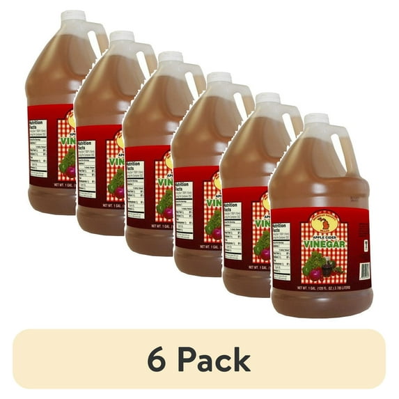 (6 pack) Michigan Valley Apple Cider Vinegar, 128 fl oz