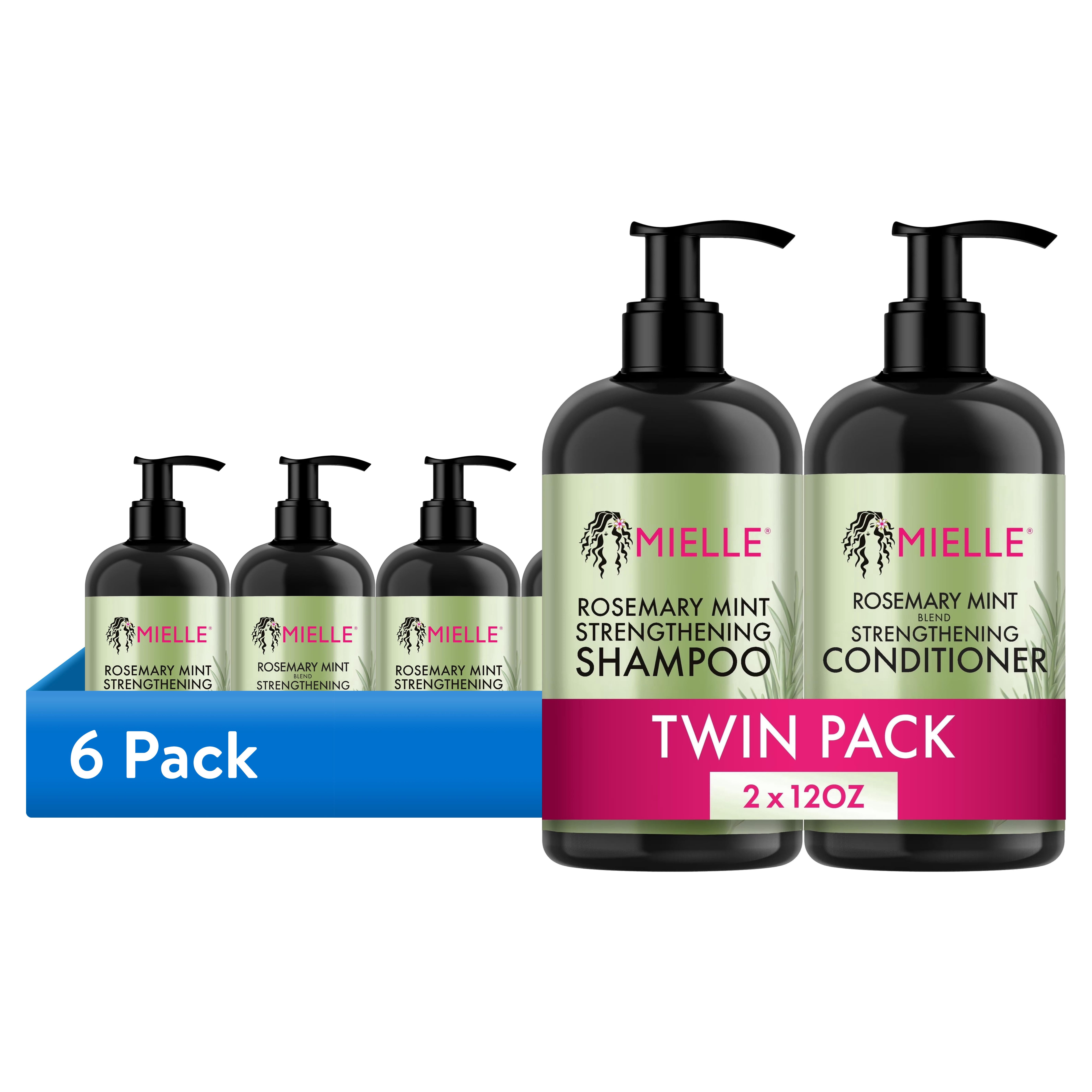 (6 pack) Mielle Rosemary and Mint Clarifying Shampoo and Conditioner Set, 12 oz