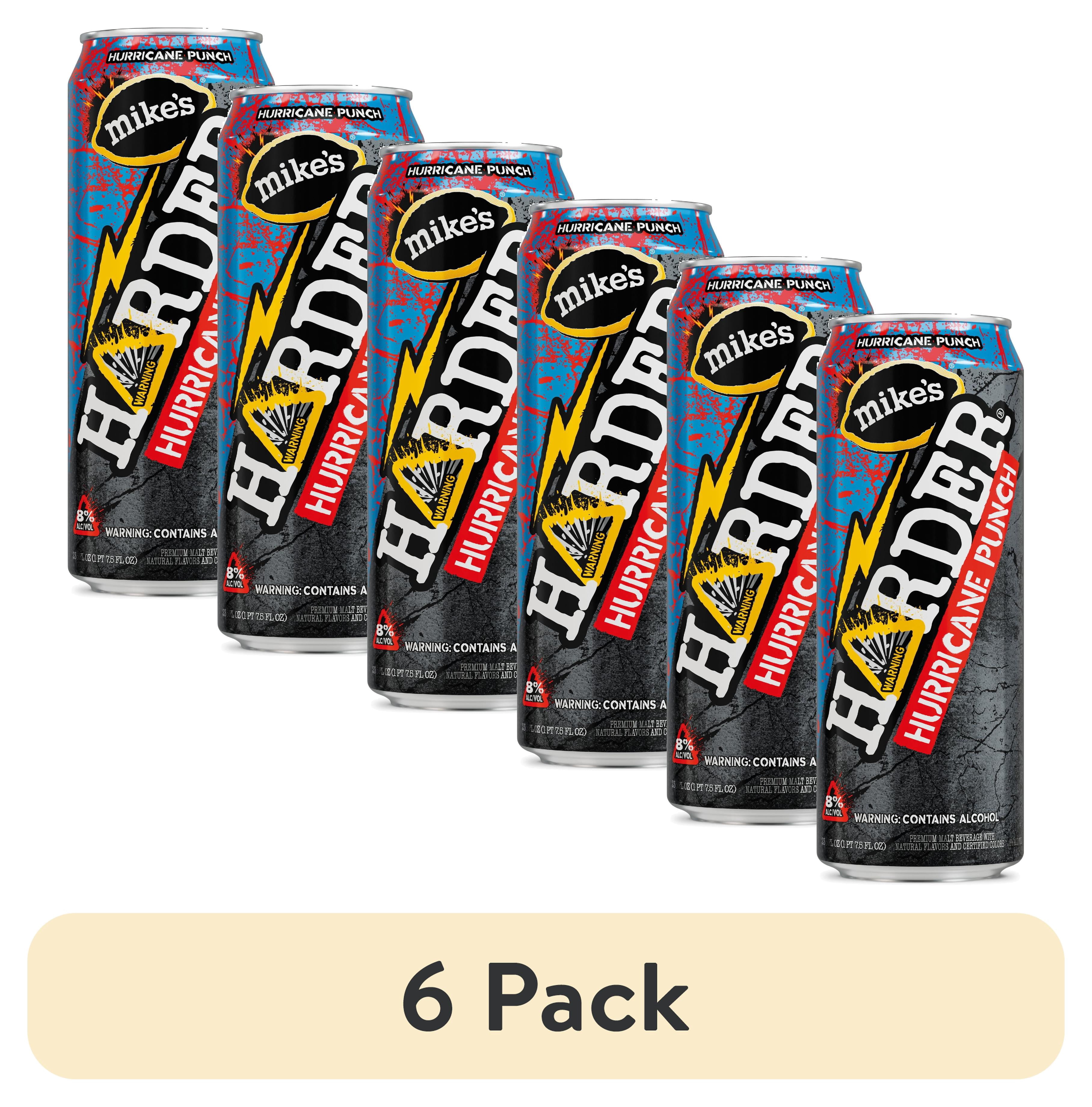 (6 pack) Mike's Harder Lemonade Hurricane Punch, 23.5 fl oz Can, 8% ABV