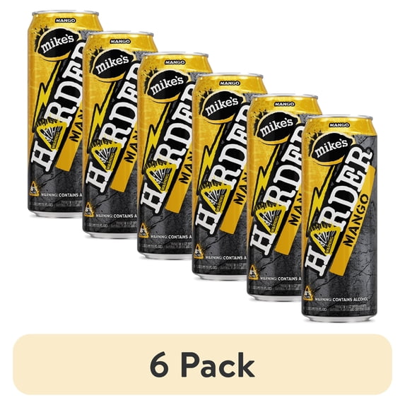 (6 pack) Mike's Harder Lemonade Mango, 23.5 fl oz Can, 8% ABV