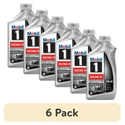 6 pack Mobil 1 Racing 4T Full Synthetic Motorcycle Oil 10W-40, 1 Quart