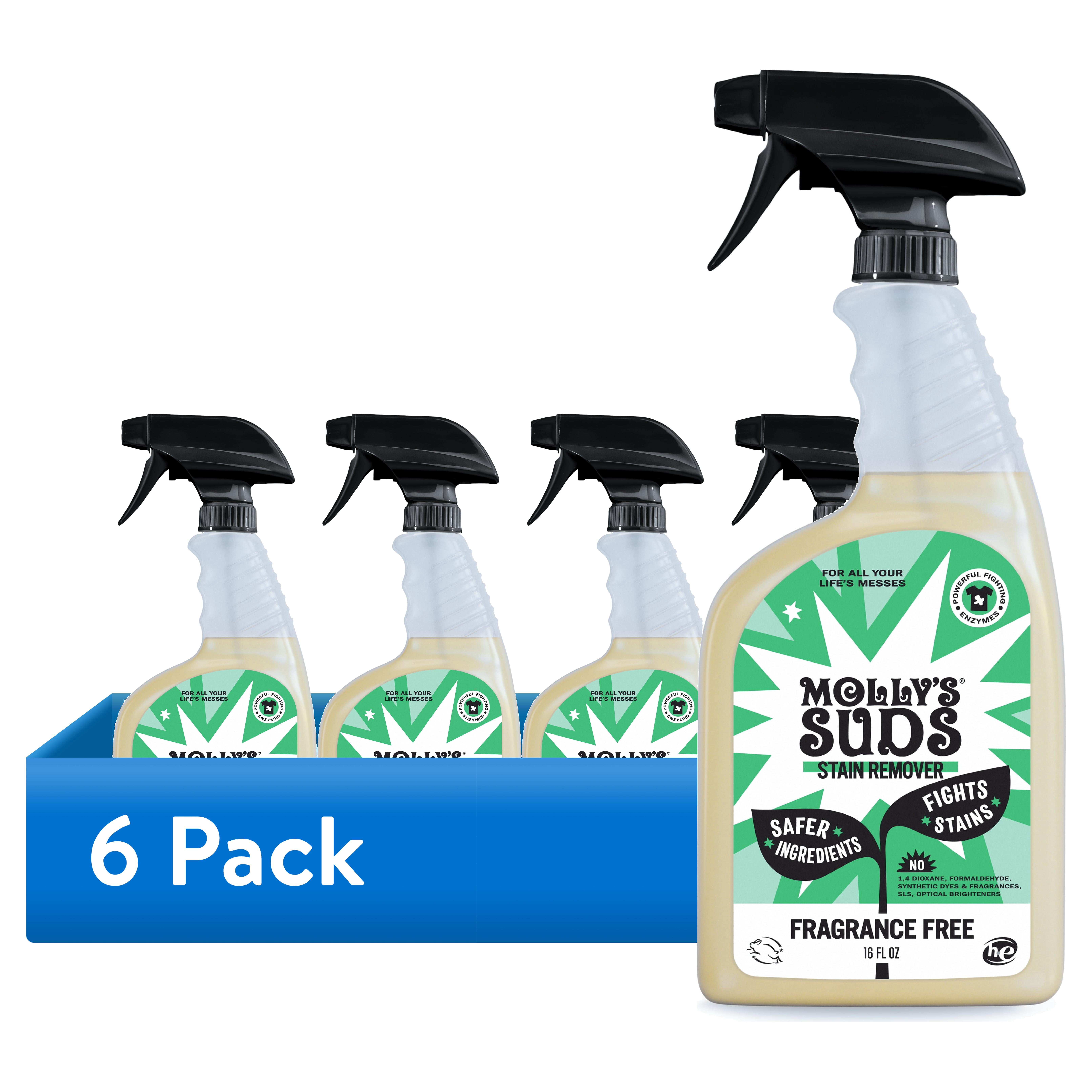 (6 pack) Molly's Suds Stain Remover Spray, Gentle Formula for Baby and ...