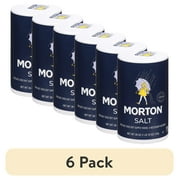 (6 pack) Morton® Salt, Plain, 26 oz Round Can