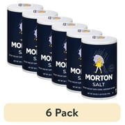 (6 pack) Morton® Salt, Plain, 26 oz Round Can