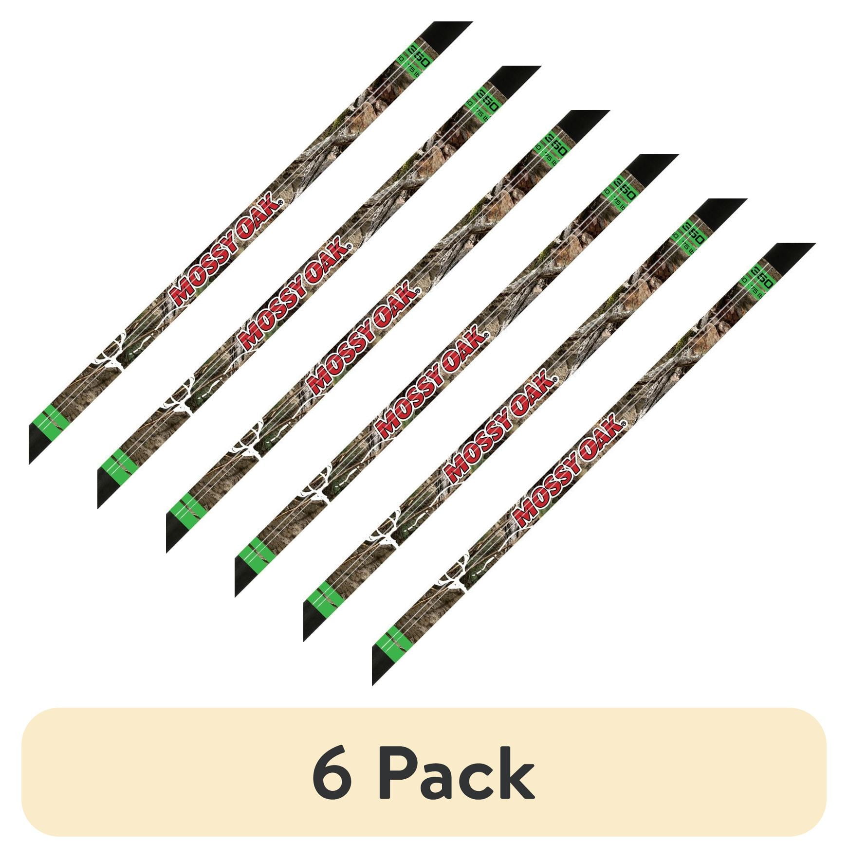 (6 pack) Mossy Oak Arrow 350 Size 31 inch Length