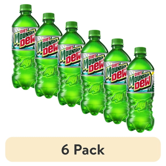 (6 pack) Mountain Dew Diet Soda - 20 oz- Pack of 2
