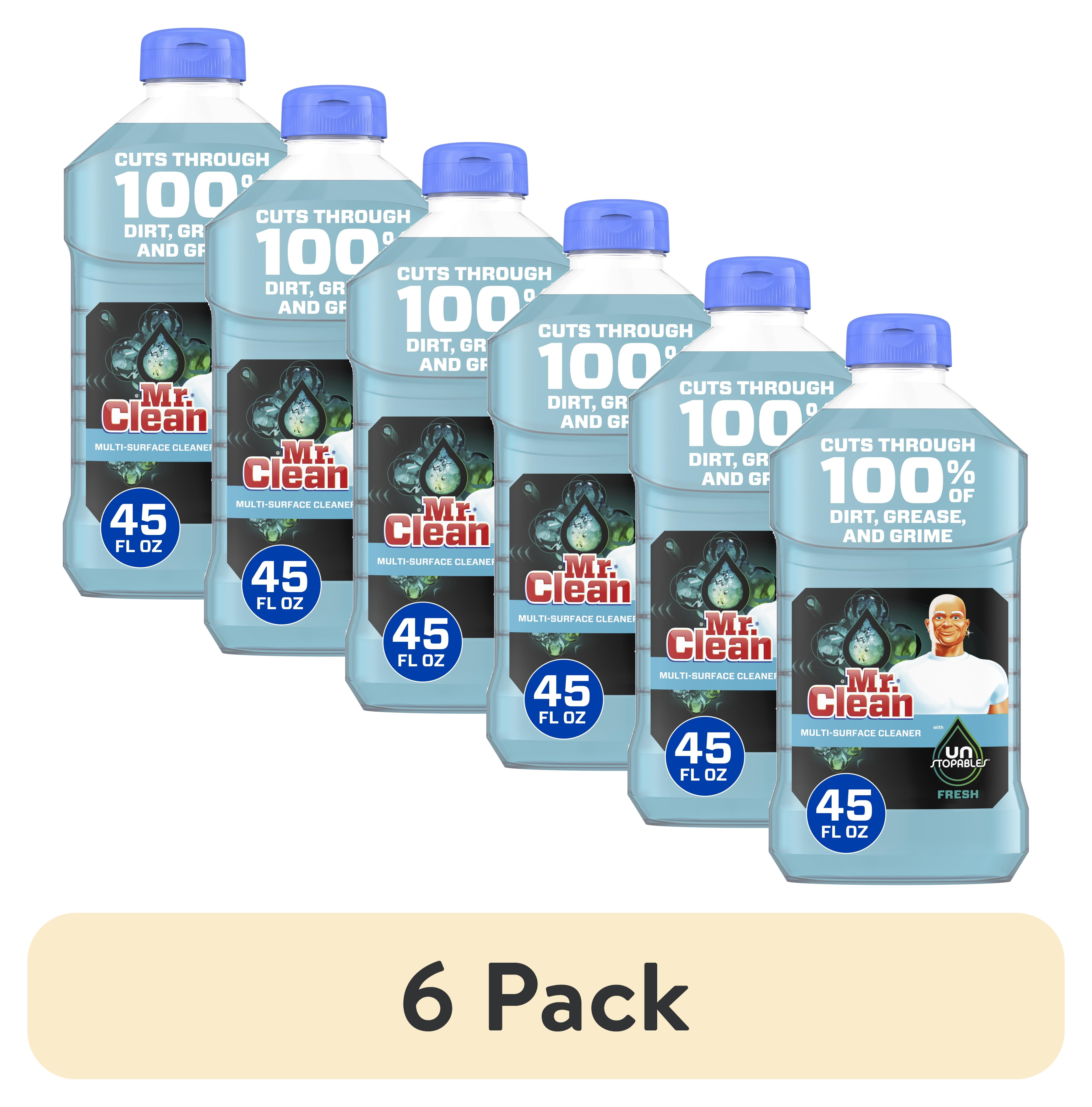 (6 pack) Mr. Clean With Unstopables Fresh Scent Multi-Surface Cleaner ...