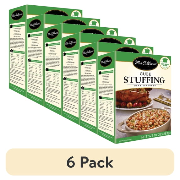 (6 pack) Mrs. Cubbison's Herb Seasoned Turkey Stuffing, 10 oz Box