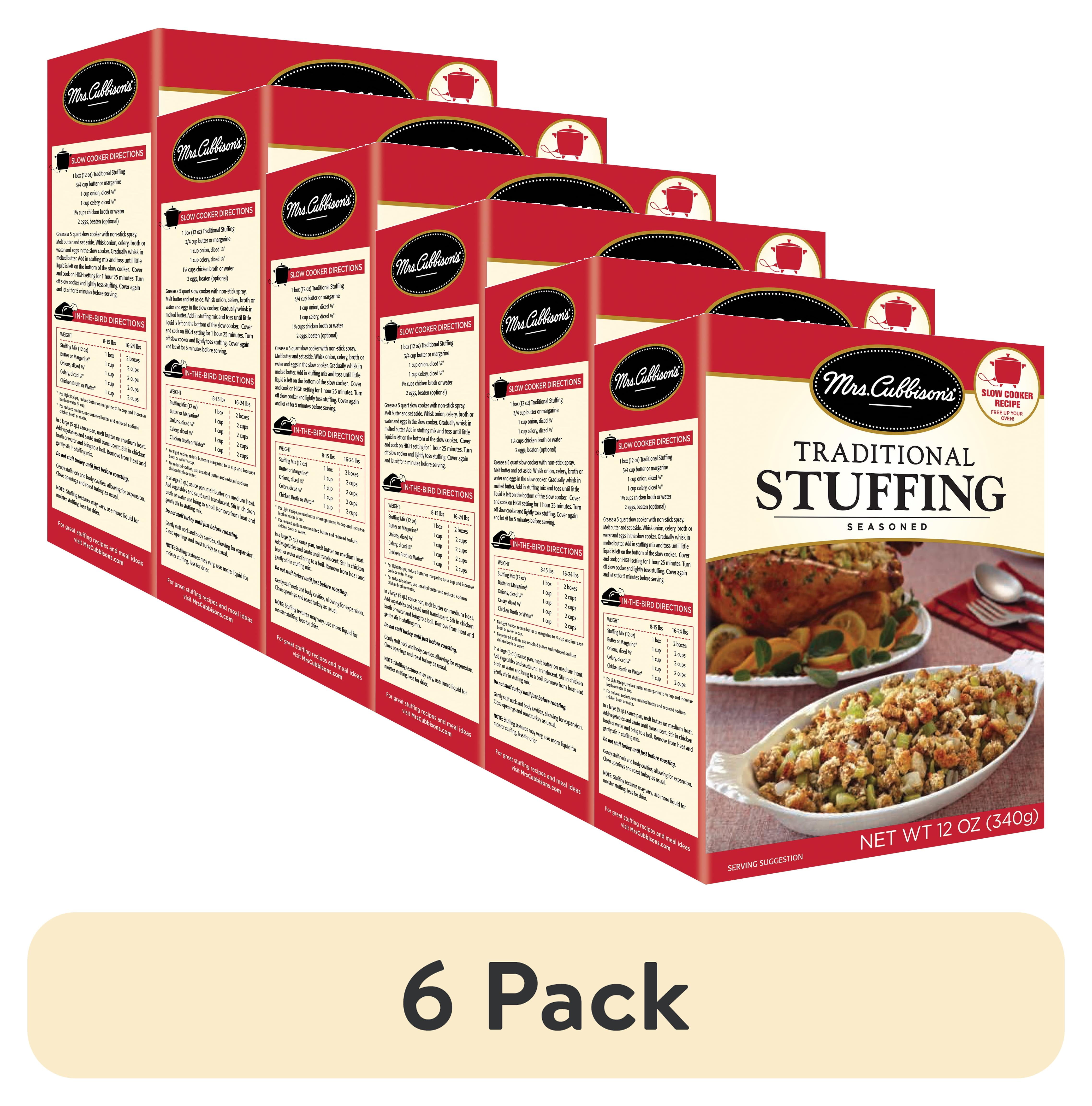 (6 pack) Mrs. Cubbison's Seasoned Turkey Stuffing Mix, 12 oz Box
