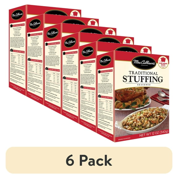 (6 pack) Mrs. Cubbison's Seasoned Turkey Stuffing Mix, 12 oz Box