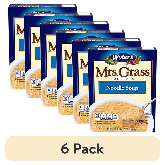 (6 pack) Mrs. Grass Noodle Soup Mix, 2 ct Pack