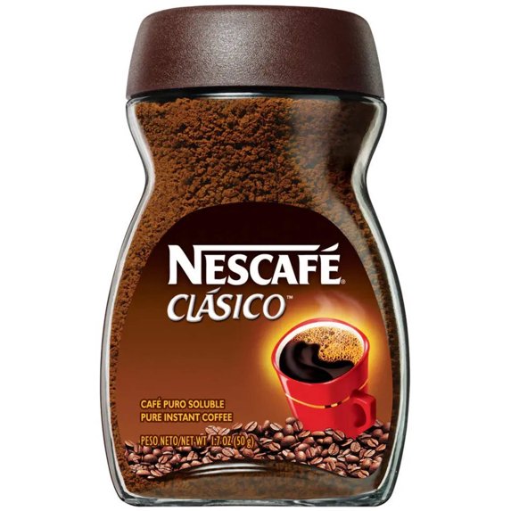 (6 pack) Nescafé Clasico, Dark Roast Instant Coffee, 1.7 oz. Jar