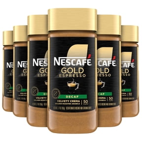 (6 pack) NESCAF Gold Decaf Espresso Instant Coffee, 3.17 oz