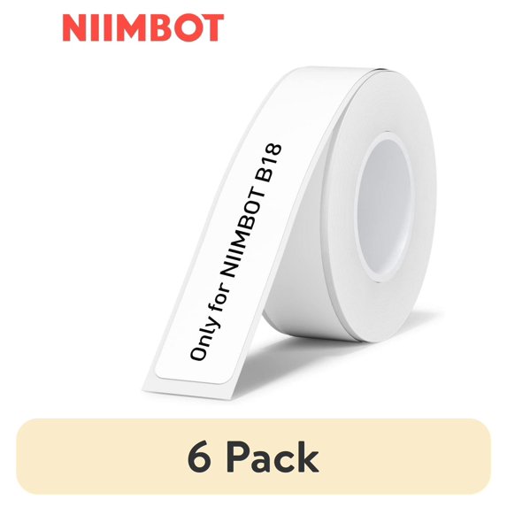 (6 pack) (6 pack) NIIMBOT Labels 0.55"x4.72"(14x120mm), Label Paper Only for N1 Label Maker 1 Roll of 55Pcs(White)