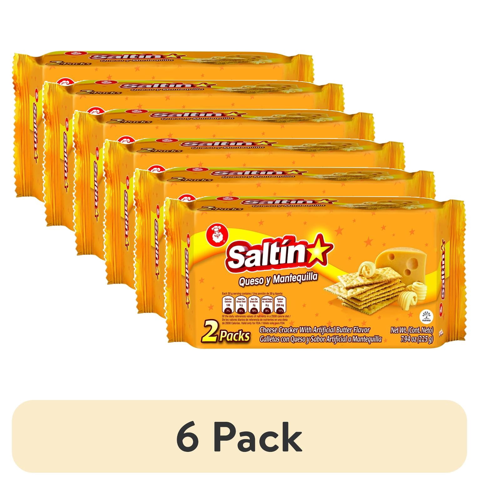 (6 pack) NOEL Saltin Cheese Cracker With Artificial Butter Flavor 2 Pk 7.94 Oz
