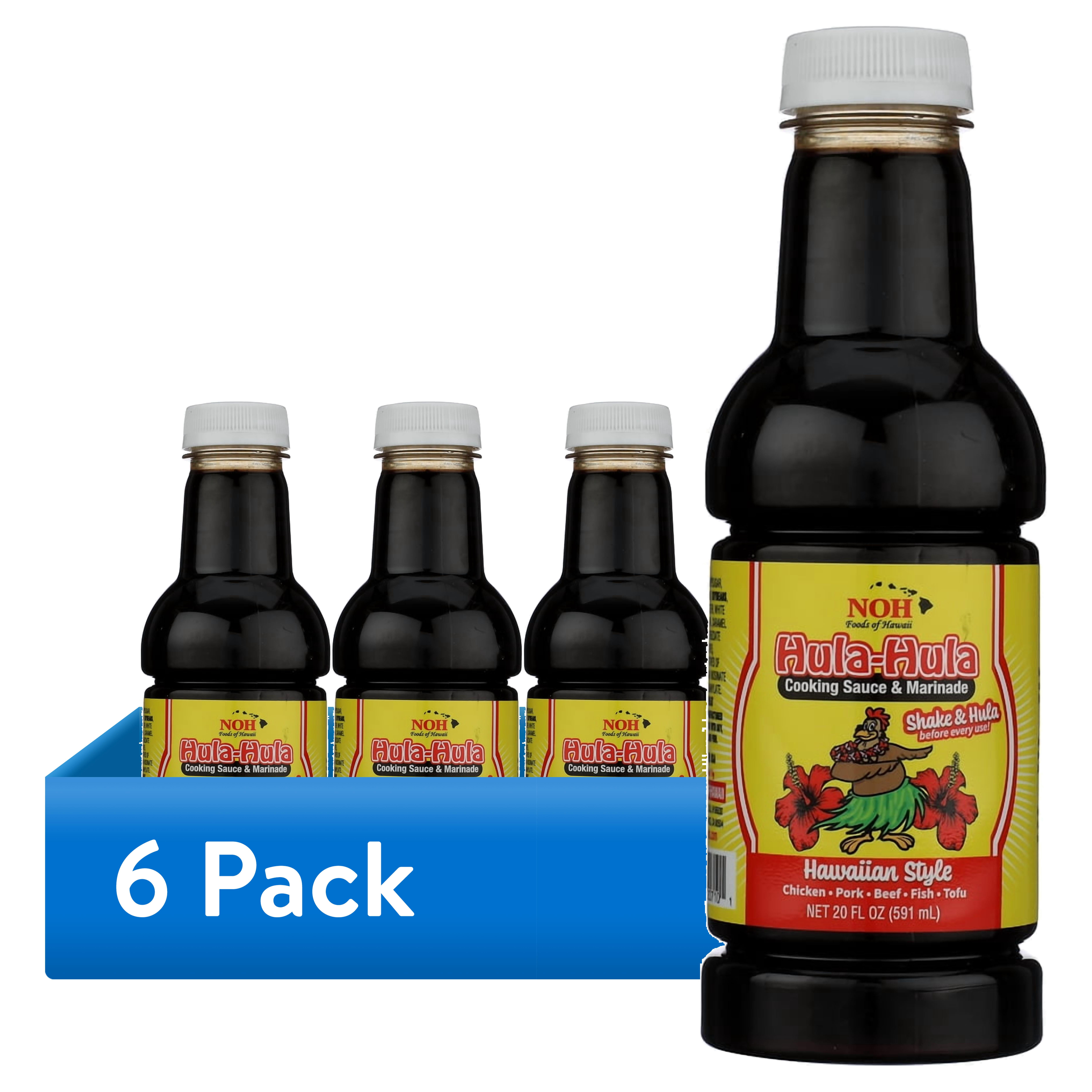 (6 pack) NOH Hula-Hula Cooking Sauce & Marinade 20 fl oz