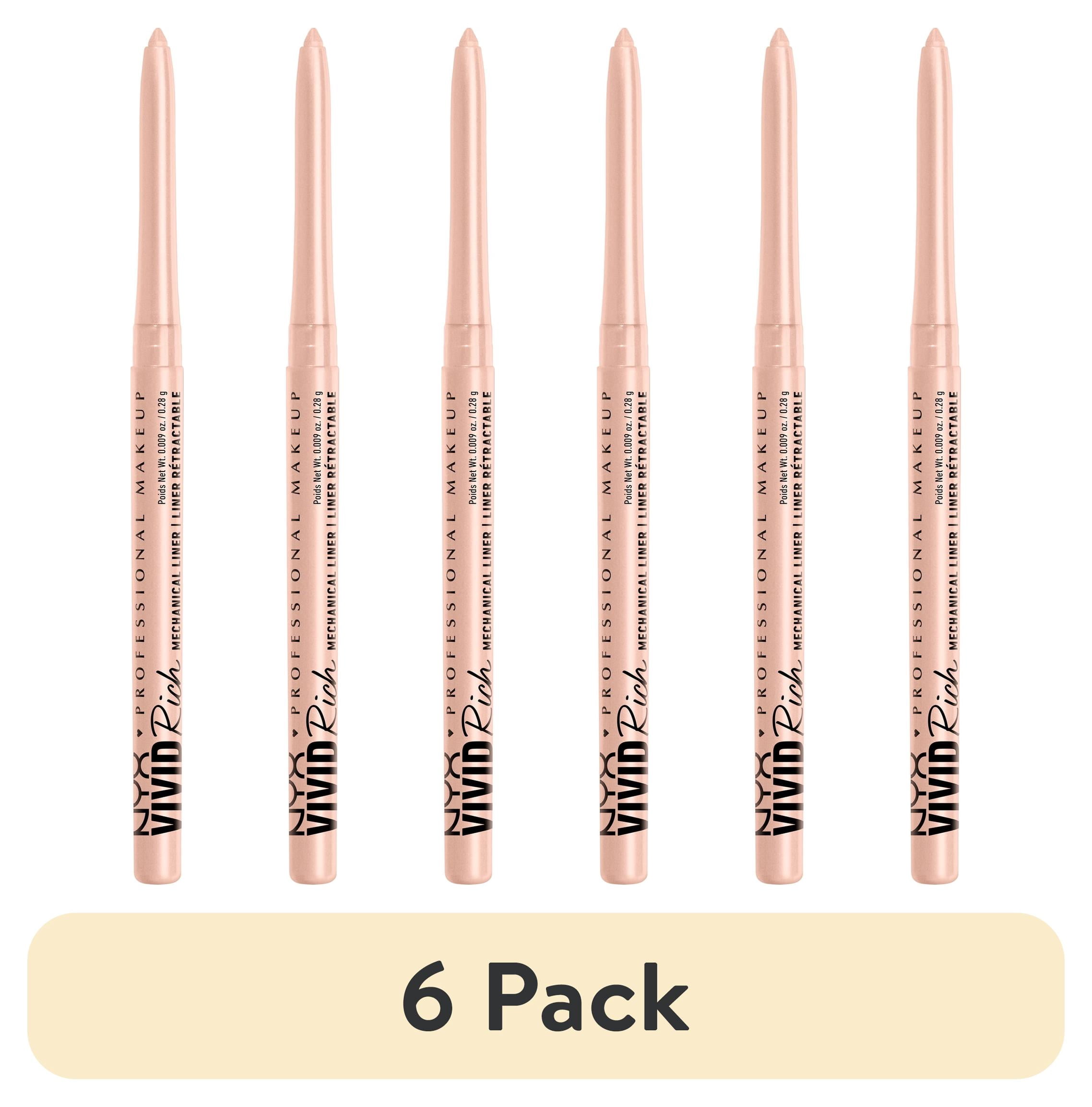 6 pack) NYX Professional Makeup Vivid Rich Mechanical Eyeliner
