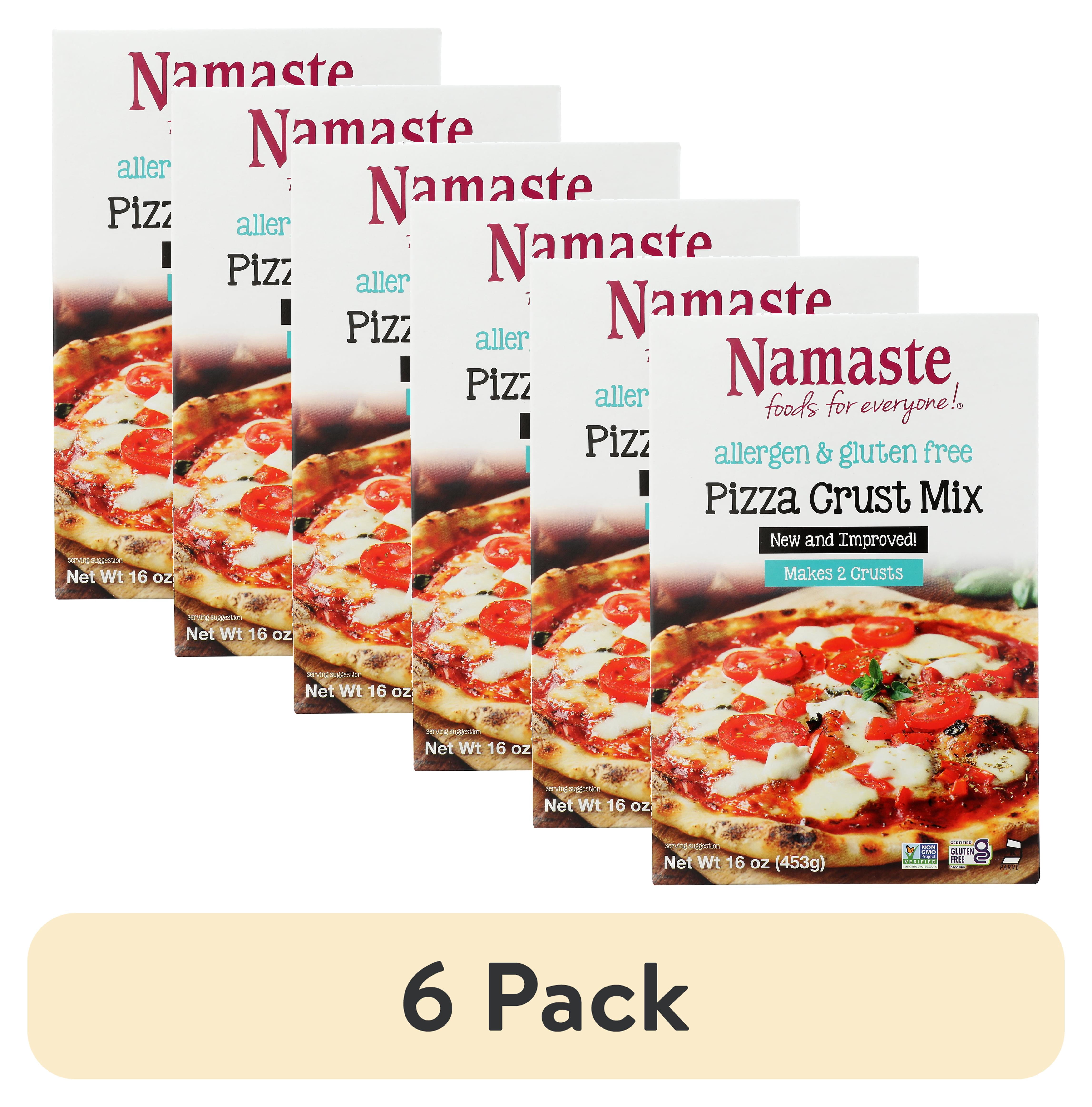(6 pack) Namaste Foods Gluten Free Pizza Crust Mix 16oz Box