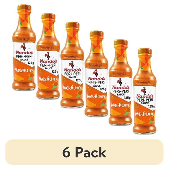 (6 pack) Nando's Medium Peri-Peri Sauce, 250g