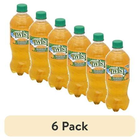 (6 pack) Nature's Twist Orangeade Juice Drink, 20 fl oz Bottle