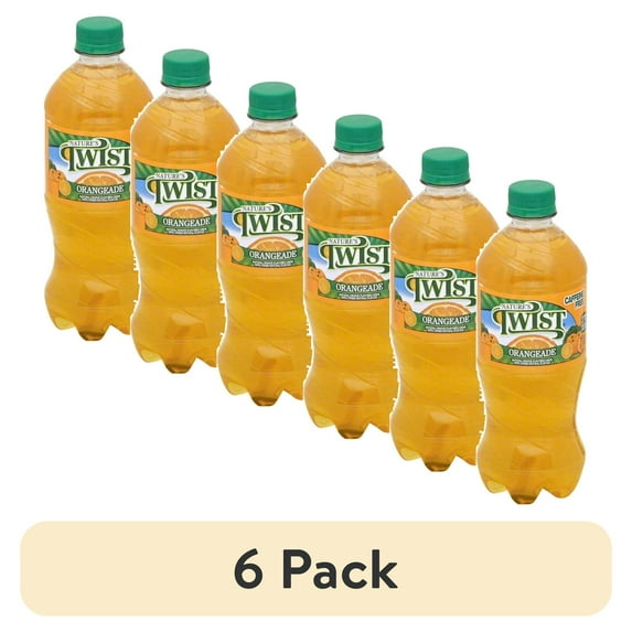 (6 pack) Nature's Twist Orangeade Juice Drink, 20 fl oz Bottle