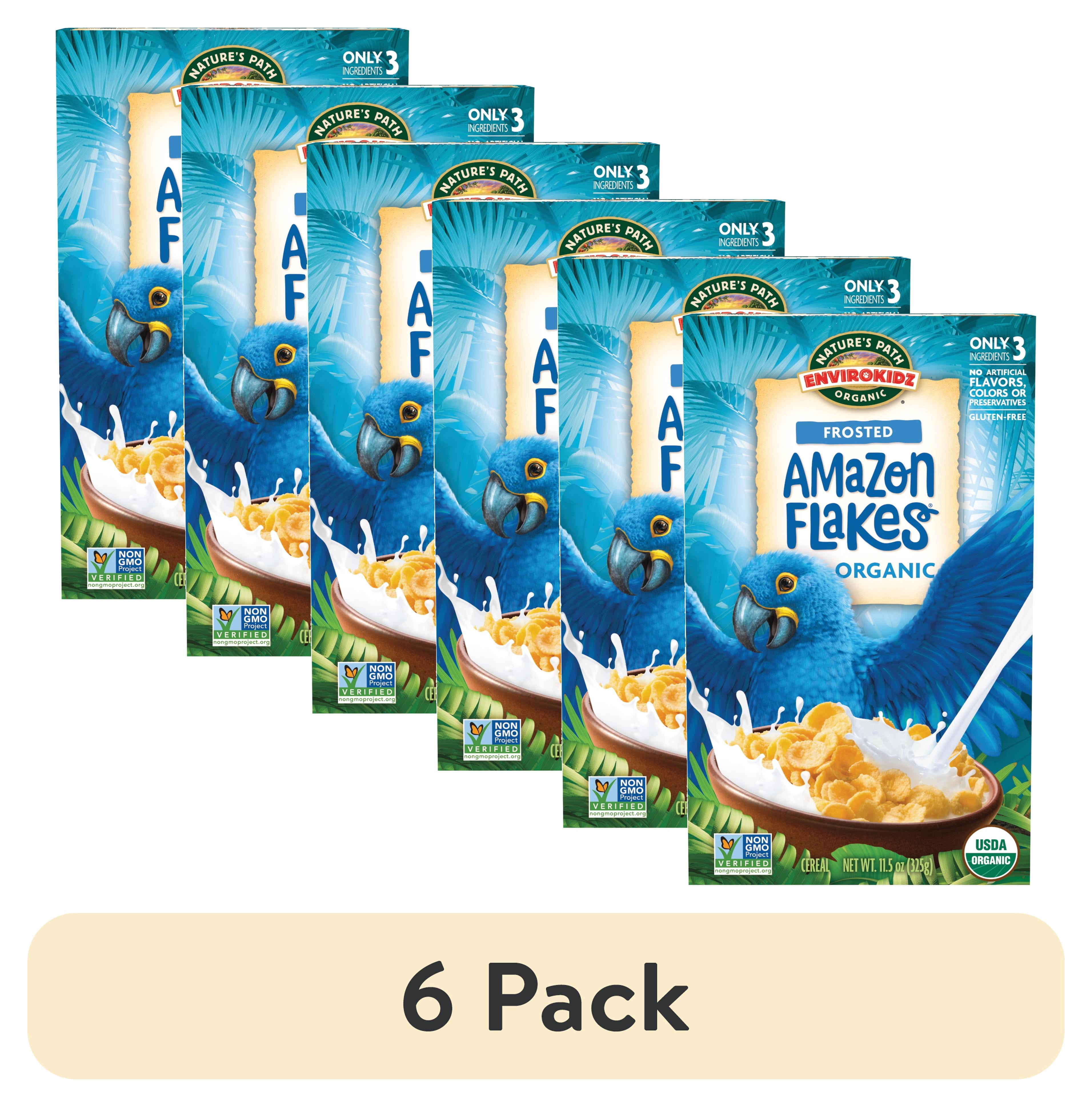 (6 pack) EnviroKidz Organic Frosted Flakes Cereal, 11.5 oz Box