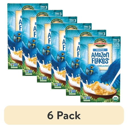 (6 pack) EnviroKidz Organic Frosted Flakes Cereal, 11.5 oz Box