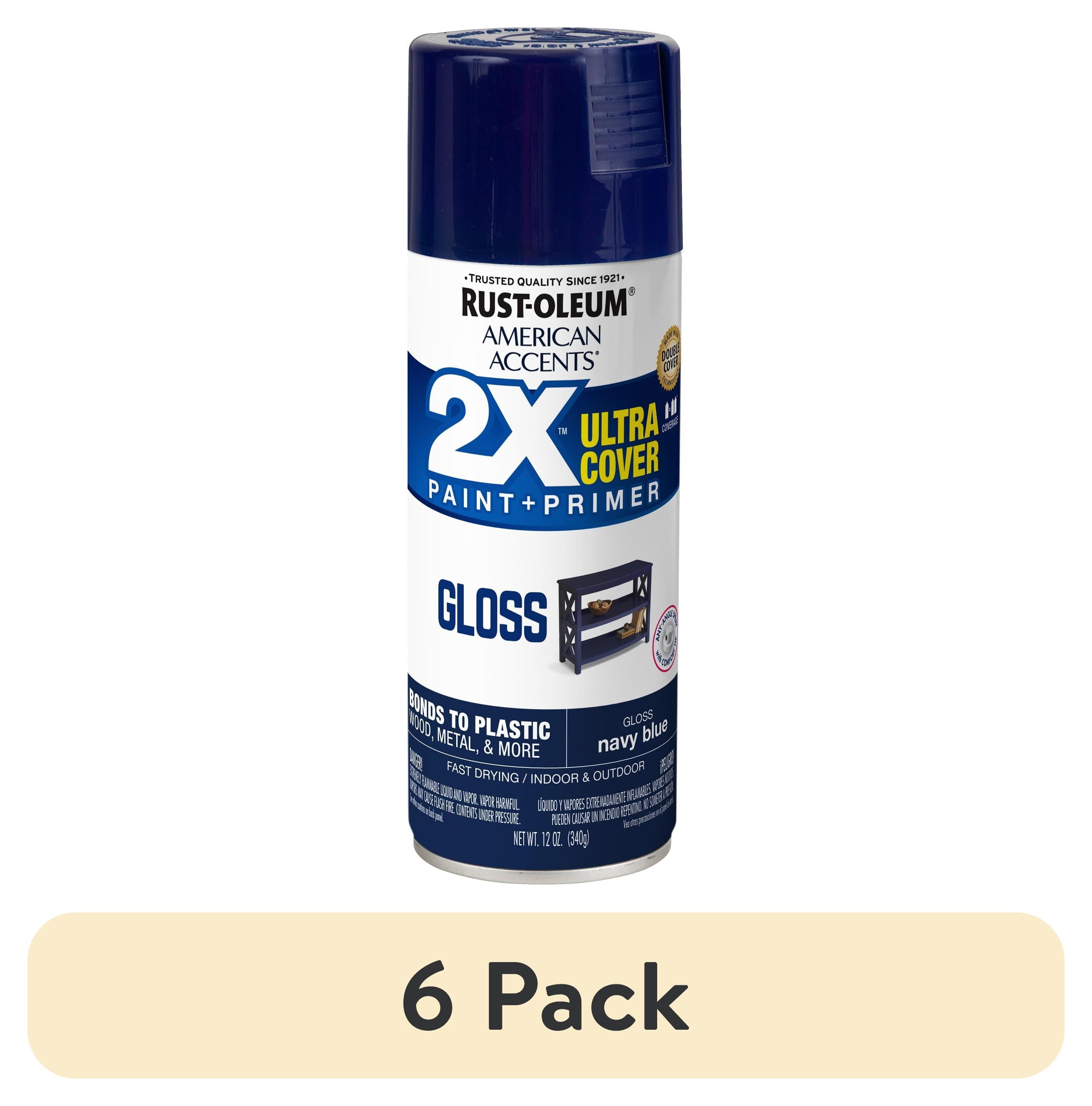 6 Pack, Khaki, Rust-Oleum Stops Rust Gloss Protective Enamel