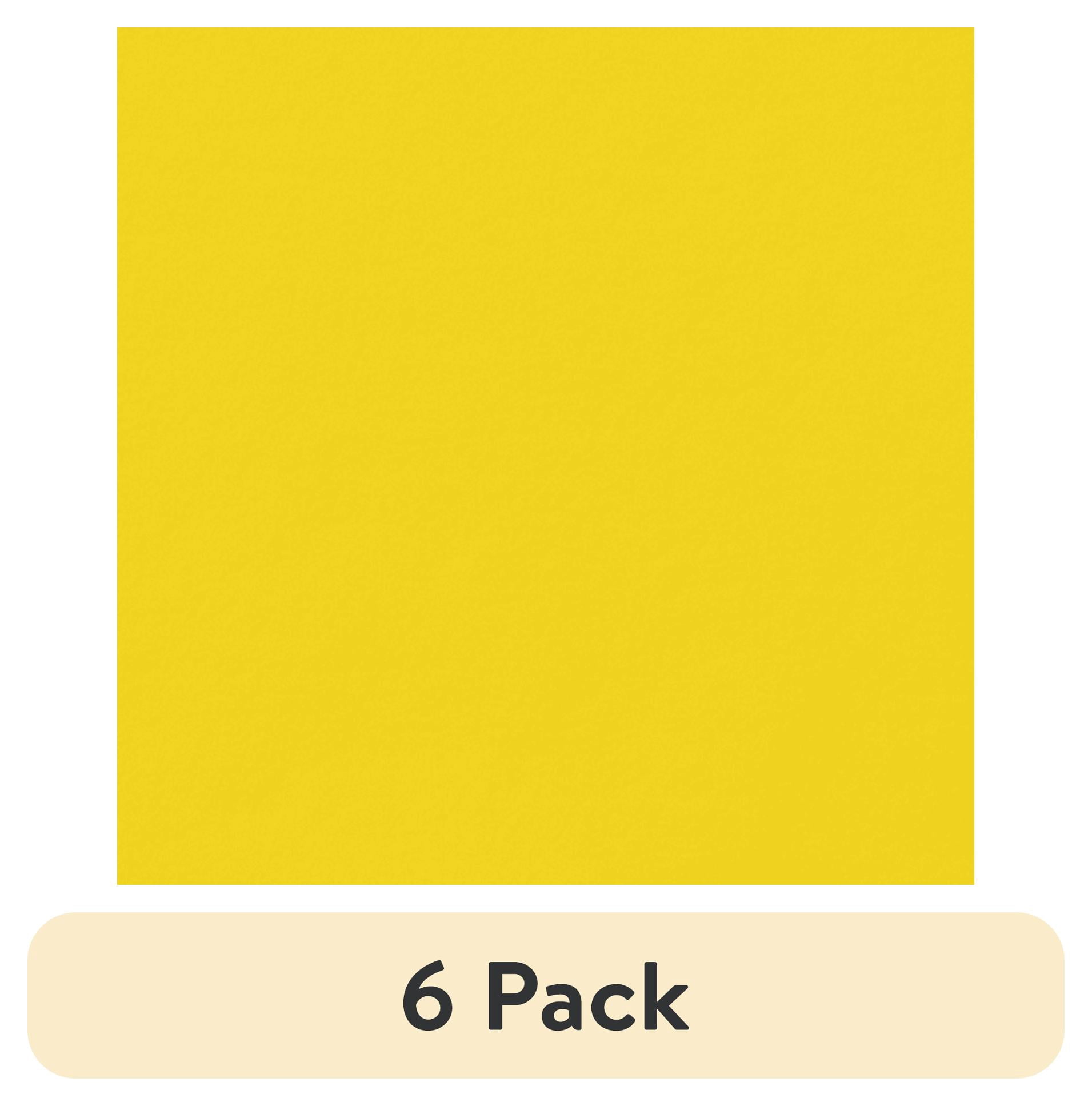 (6 pack) 24 Count 6.5IN x 6.5IN Yellow Disposable Paper Napkins by Way To Celebrate