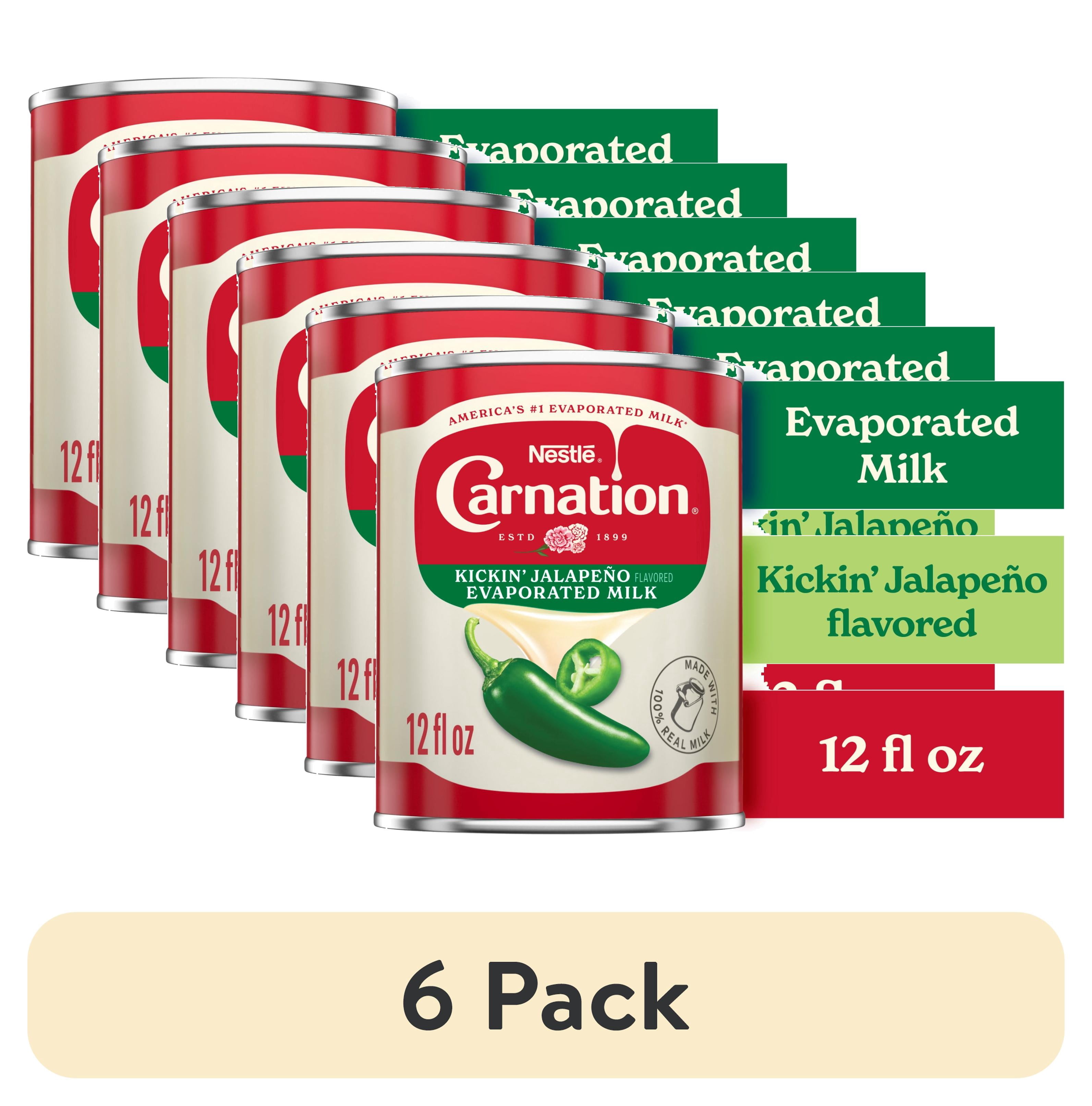 Milk 6 pack) Nestle Carnation Kickin' Jalapeno Flavored Evaporated Milk