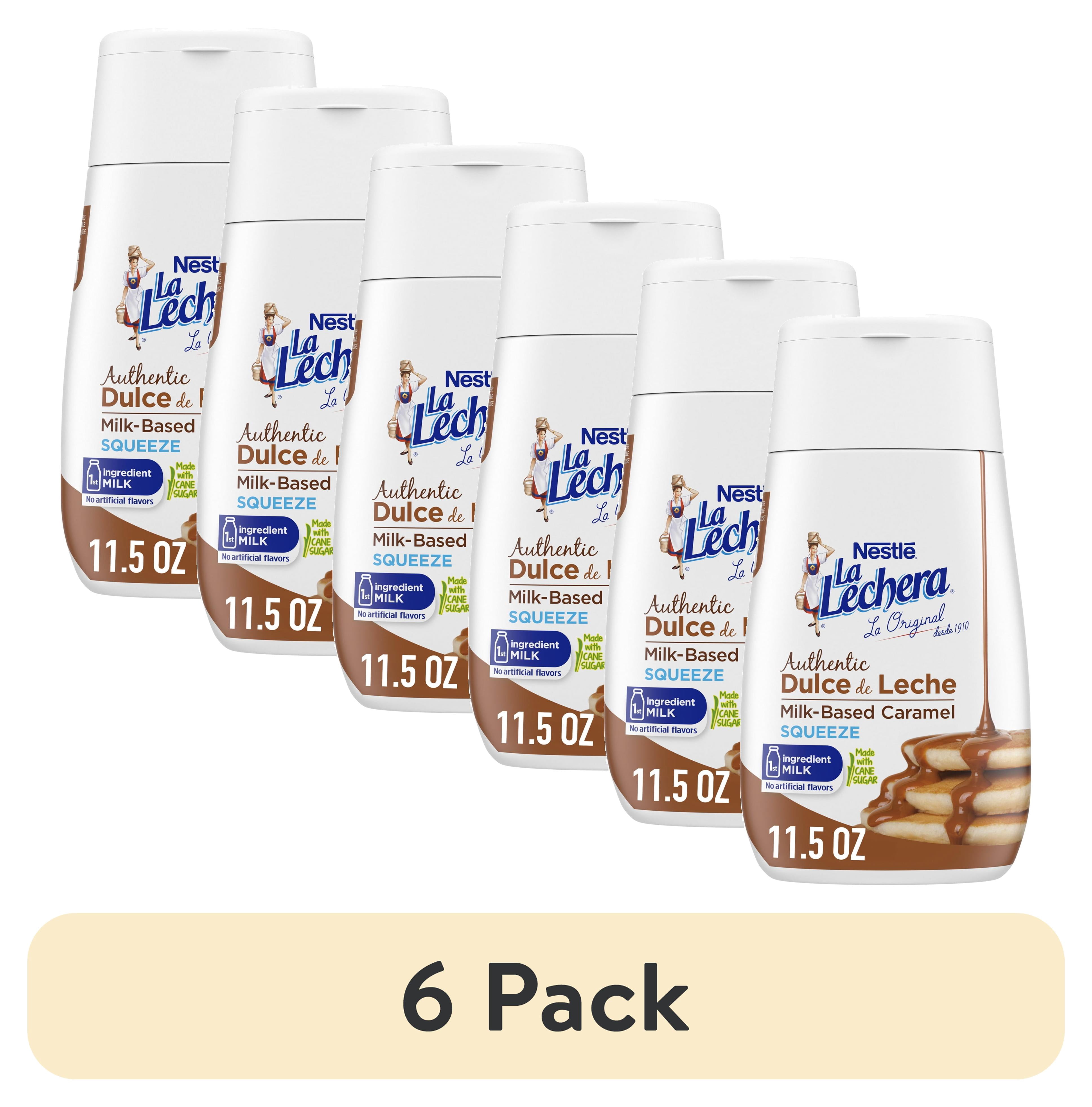 (6 pack) Nestle La Lechera Dulce de Leche Milk Based Caramel Sauce, 11.5 oz Squeeze Bottle