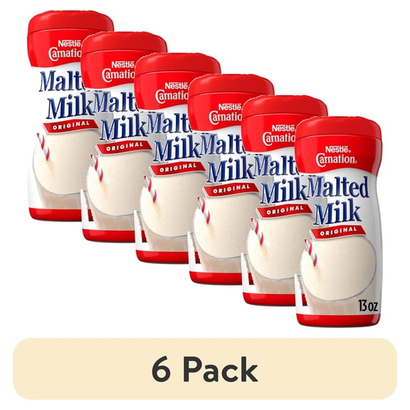 (6 pack) Nestle Carnation Original Malted Milk Powder Mix, 13 oz