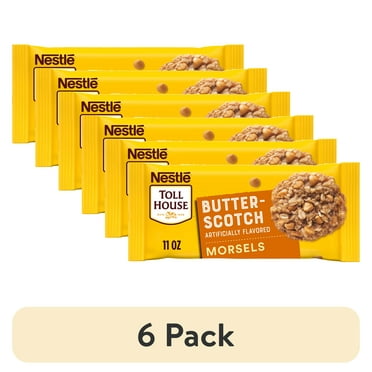 (6 pack) Nestle Toll House Butterscotch Baking Chips, Morsels, 11 oz Bag