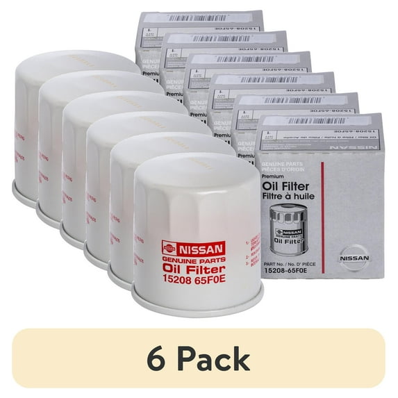 (6 pack) Nissan 15208-65F0E Original Equipment Engine Oil Filter
