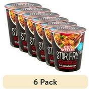 (6 pack) Nissin Foods Cup Noodles Stir Fry Ramen Noodles, Teriyaki Beef Flavor, 3.0 oz Cup, Shelf-Stable
