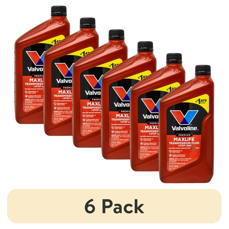 6 pack) Valvoline MaxLife Transmission Fluid Stop Leak For Cars