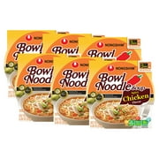 (6 pack) Nongshim Bowl Noodle Spicy Chicken Ramen Noodle Soup Bowl, 3.03oz X 1, Shelf-Stable