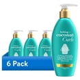 thumbnail interactive-video image 1 of (6 pack) OGX Locking + Coconut Curls Color Protection Hair Styling Cream, 6 fl oz, 1 of 9