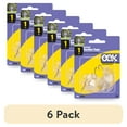 thumbnail image 1 of (6 pack) Ook Suction Cup Hooks, Suction Cup Hangers, Medium, 1 lbs, PVC, Clear, 6 pack, 1 of 14