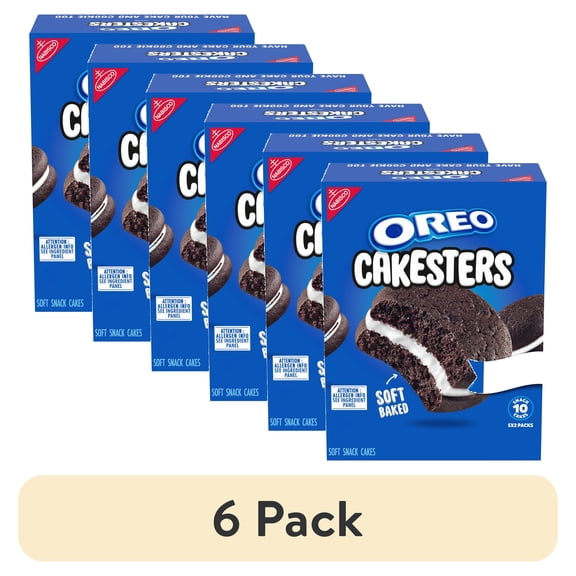 OREO Cakesters Soft Snack Cakes, 5 - 2.02 oz Snack Packs