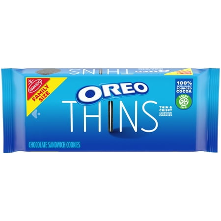 (6 pack) OREO Thins Chocolate Sandwich Cookies, Family Size, 13.1 oz