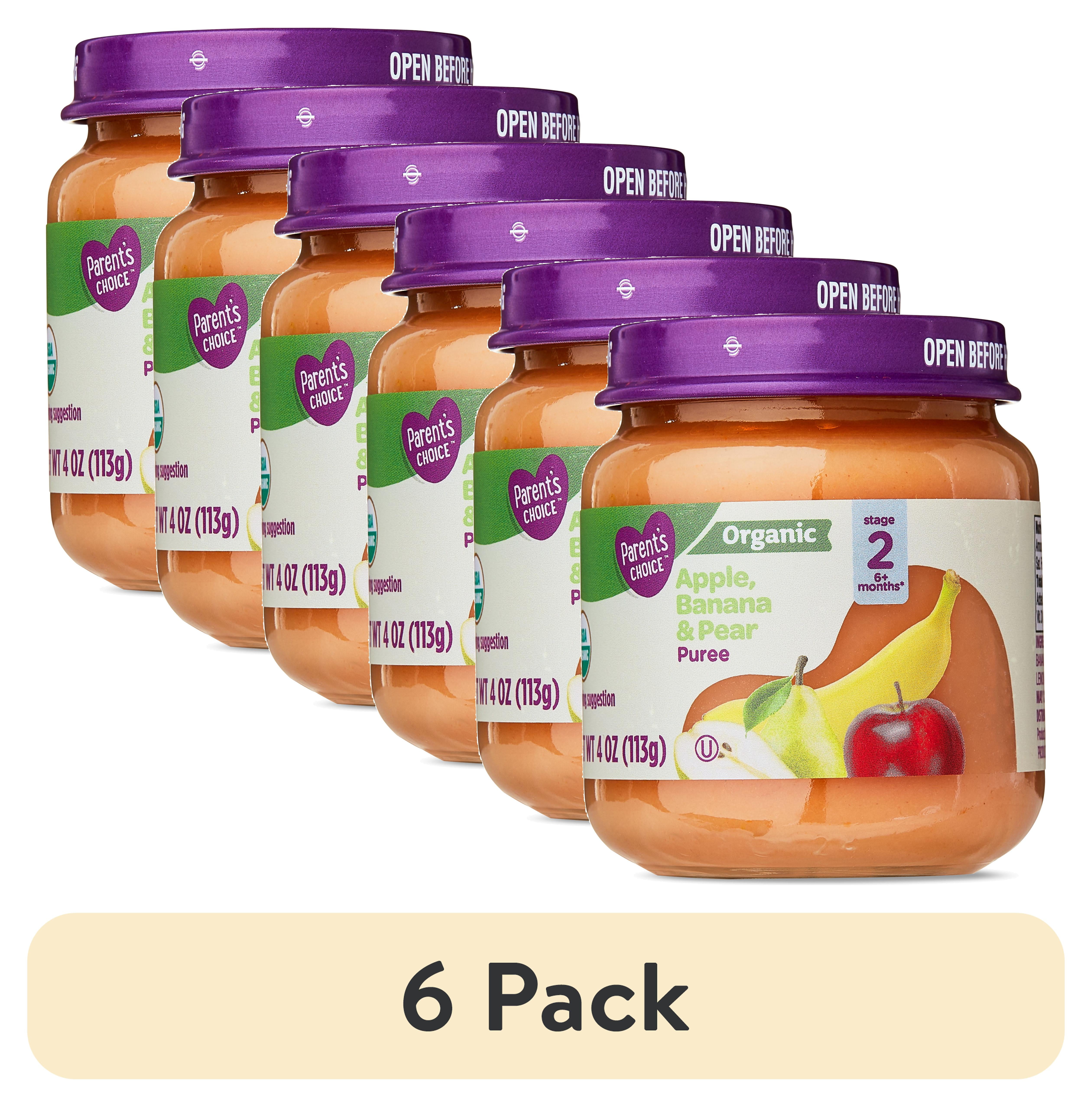 pack) Parent's Choice Organic Stage Baby Food, Banana
