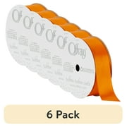 (3 pack) Offray Ribbon, Shocking Pink 7/8 inch Single Face Satin Polyester Ribbon, 18 feet