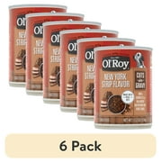 6 pack Ol Roy New York Strip Flavor Cuts in Gravy Wet Dog Food, 13.2 oz Can