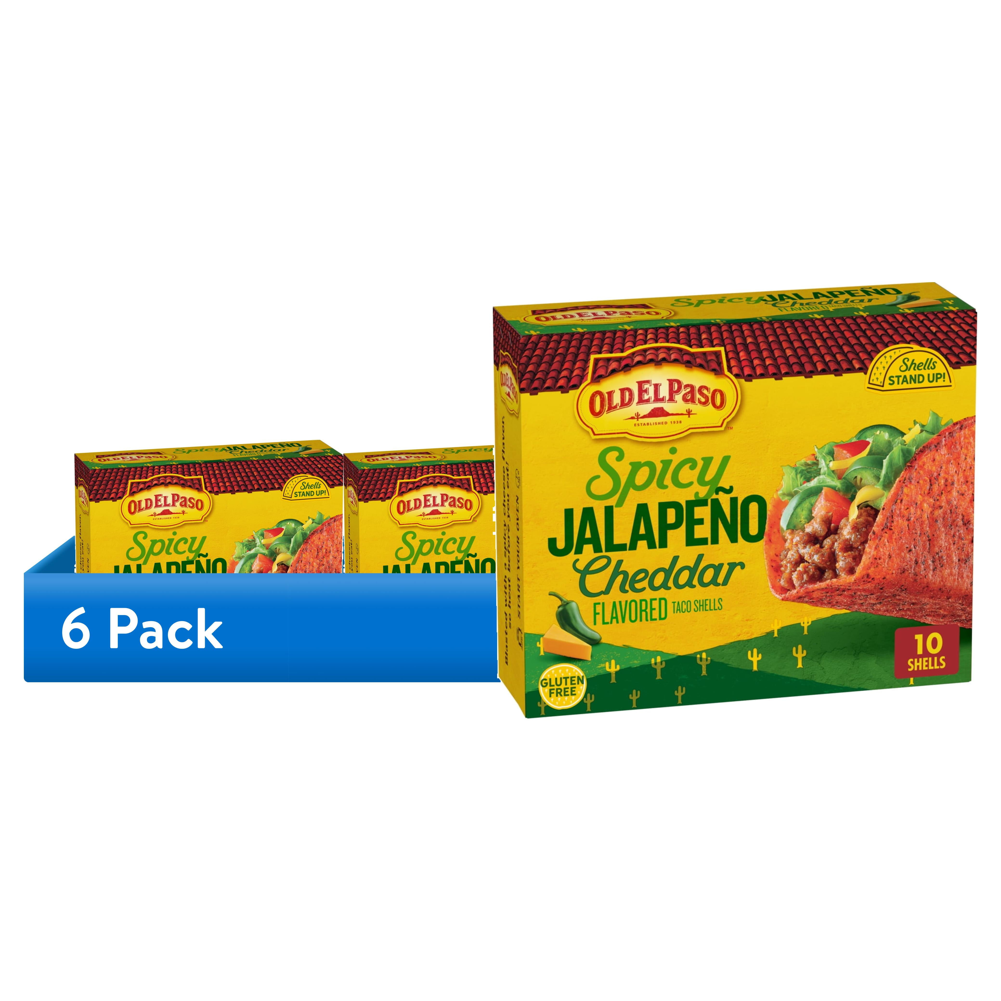 6 pack) Old El Paso Spicy Jalapeno Cheddar Flavored Stand 'N Stuff